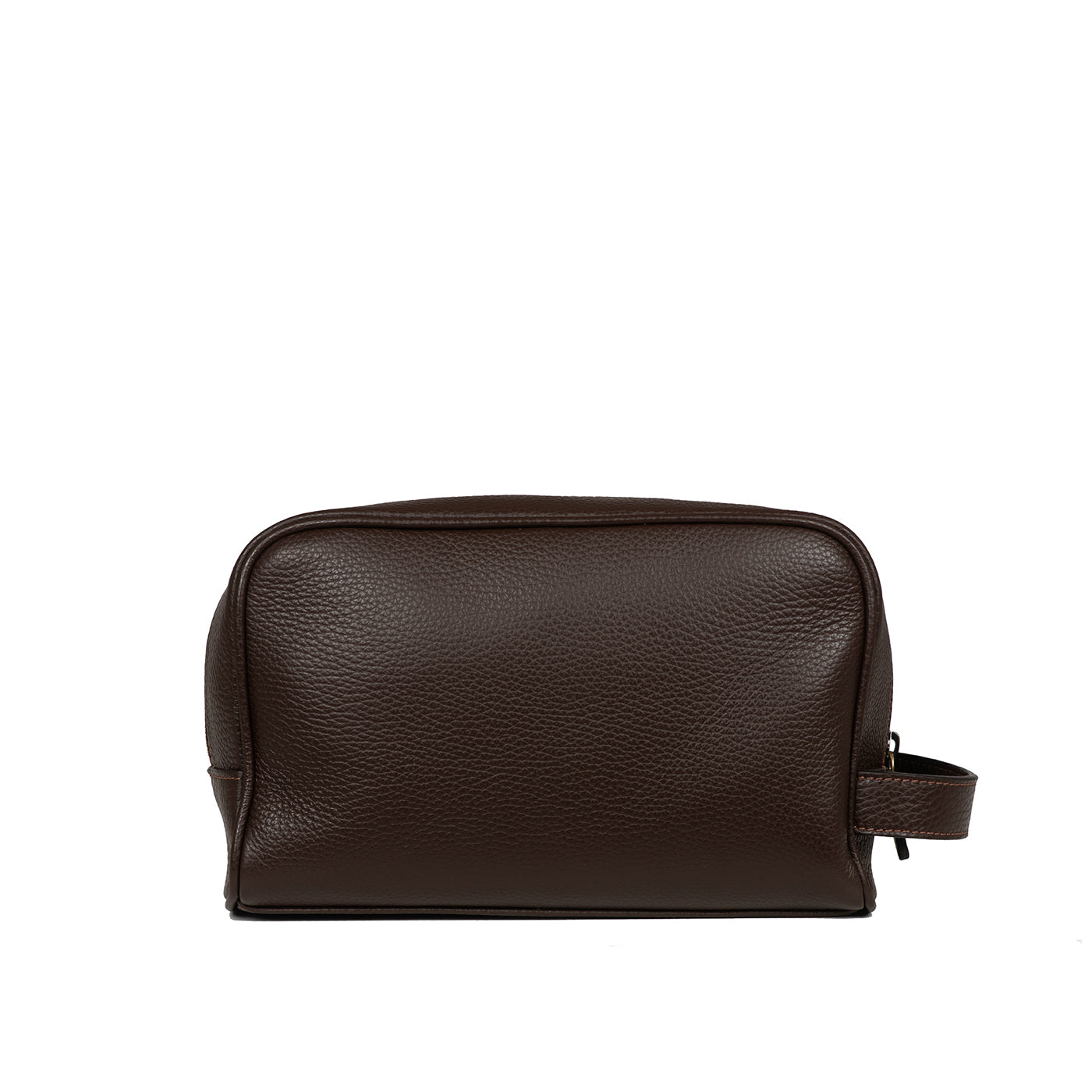 BIG TOILET BAG GRAIN DARK BROWN
