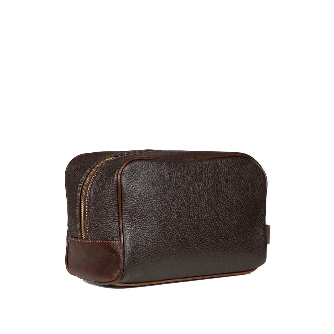 BIG TOILET BAG GRAIN DARK BROWN
