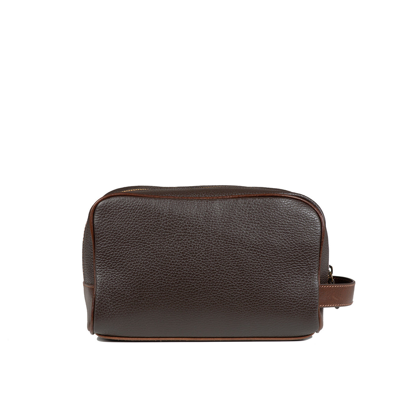 BIG TOILET BAG GRAIN DARK BROWN