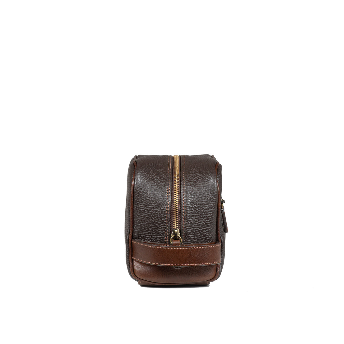 BIG TOILET BAG GRAIN DARK BROWN