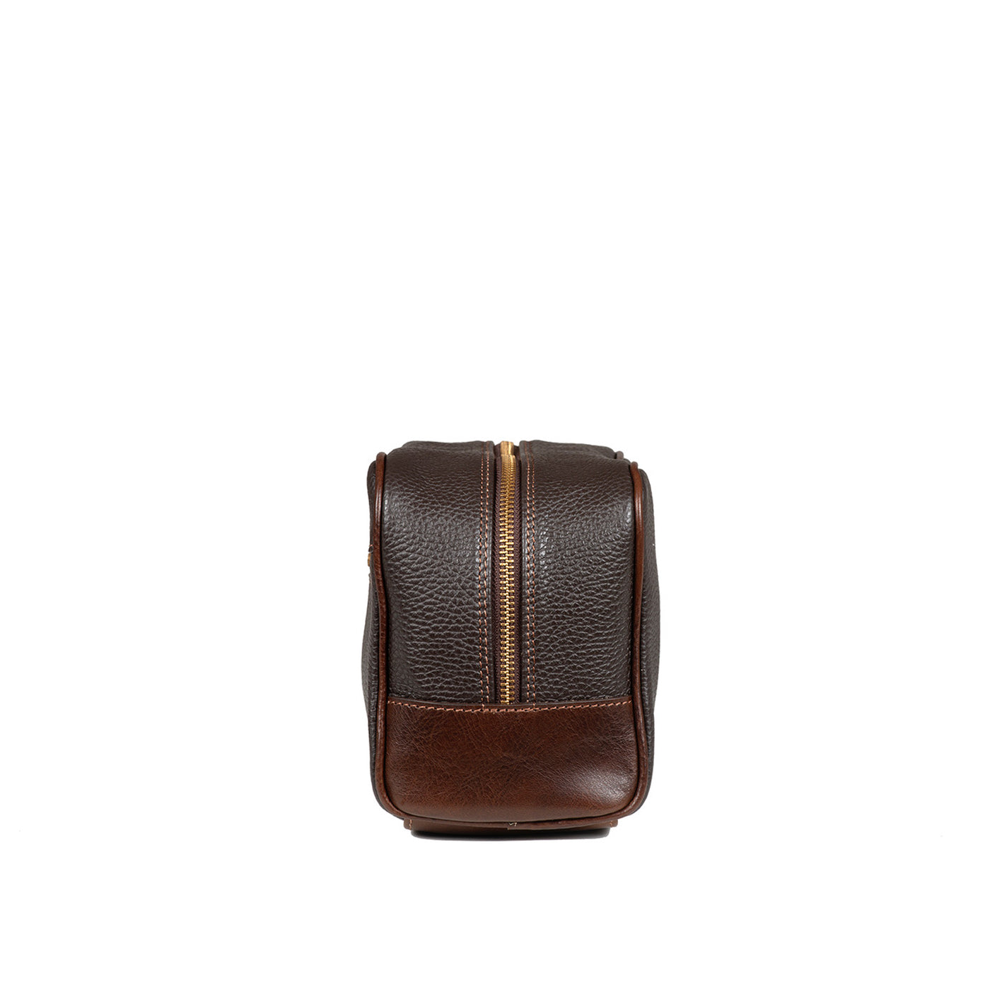 BIG TOILET BAG GRAIN DARK BROWN