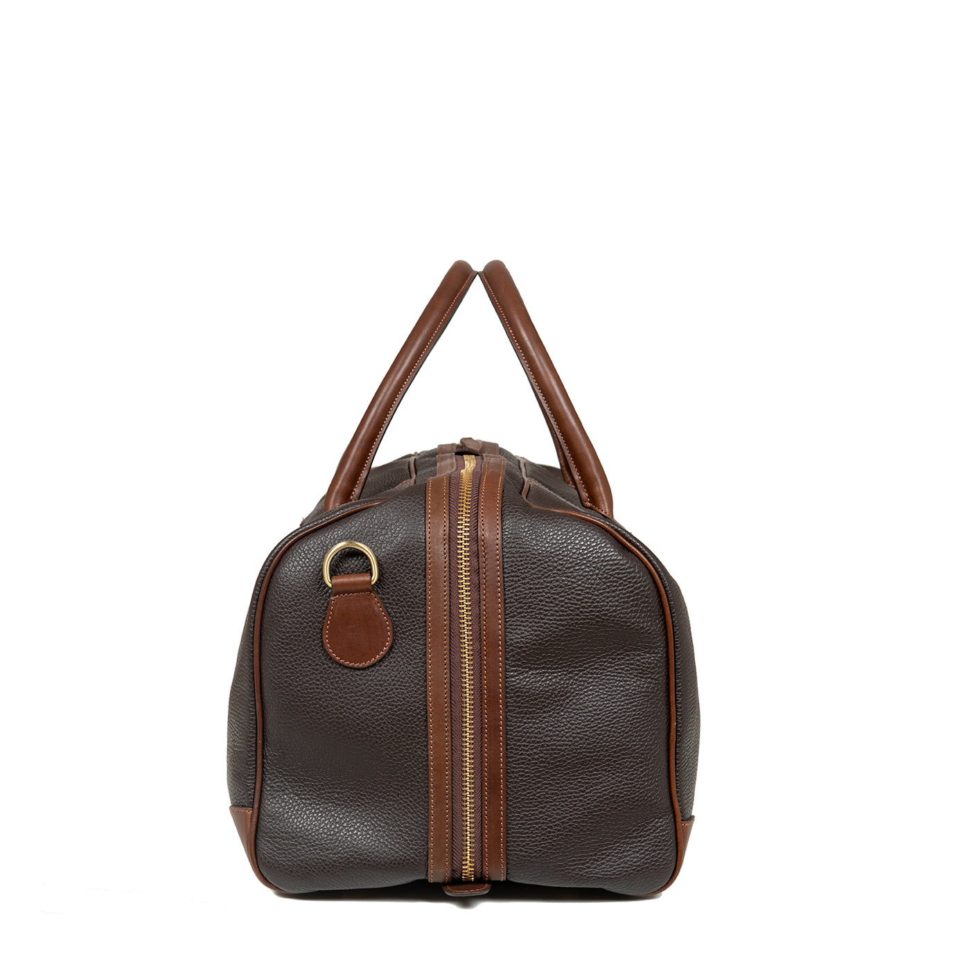 WEEKEND BAG GRAIN DARK BROWN