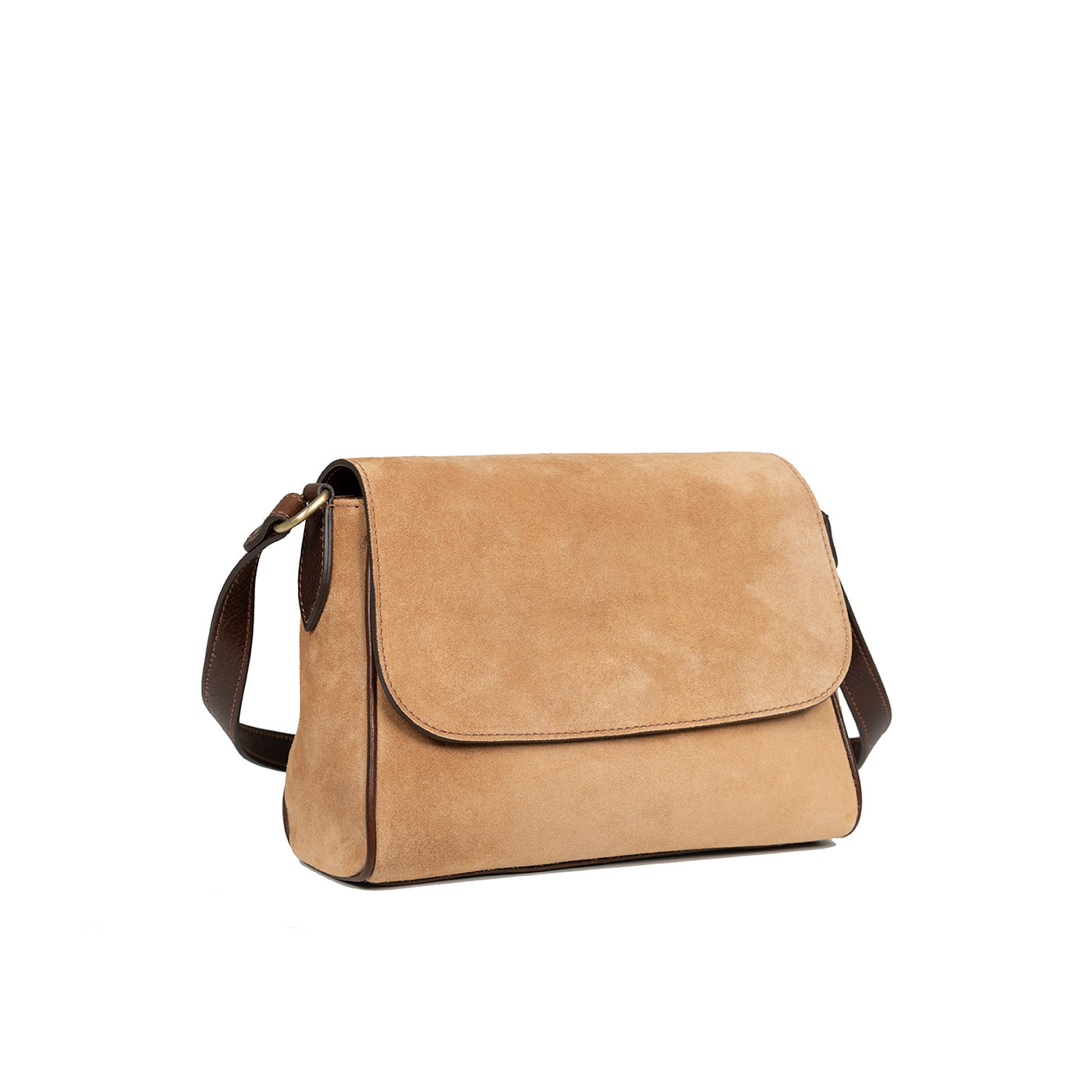 byAxel Saddle Bag i mocka tillverkad i Italien.