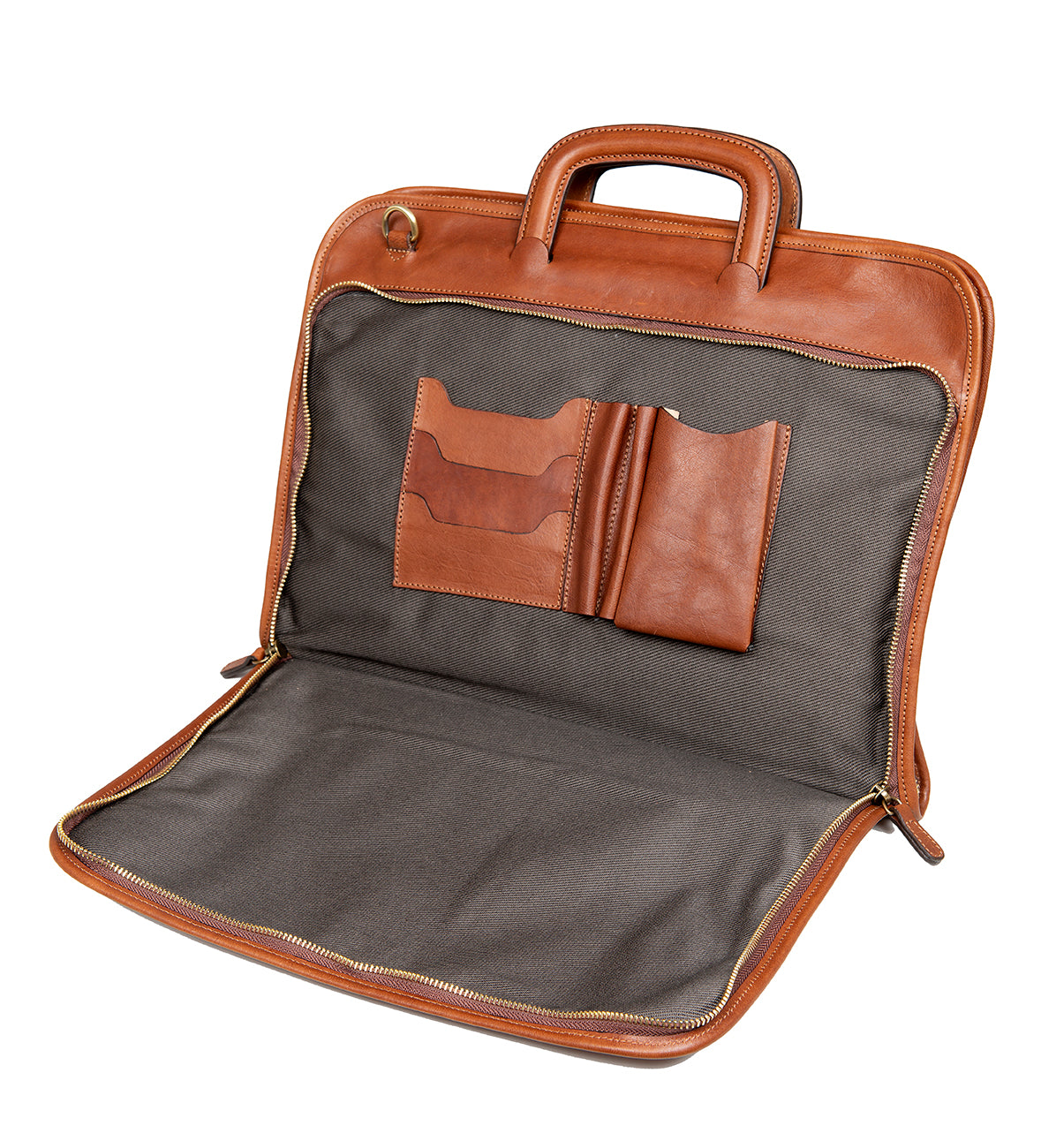 SLIM BRIEFCASE BROWN