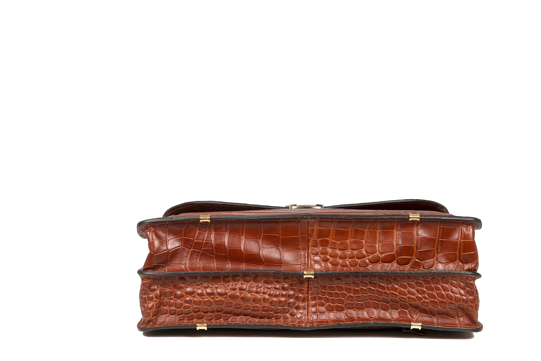 BRIEFCASE CROC BROWN