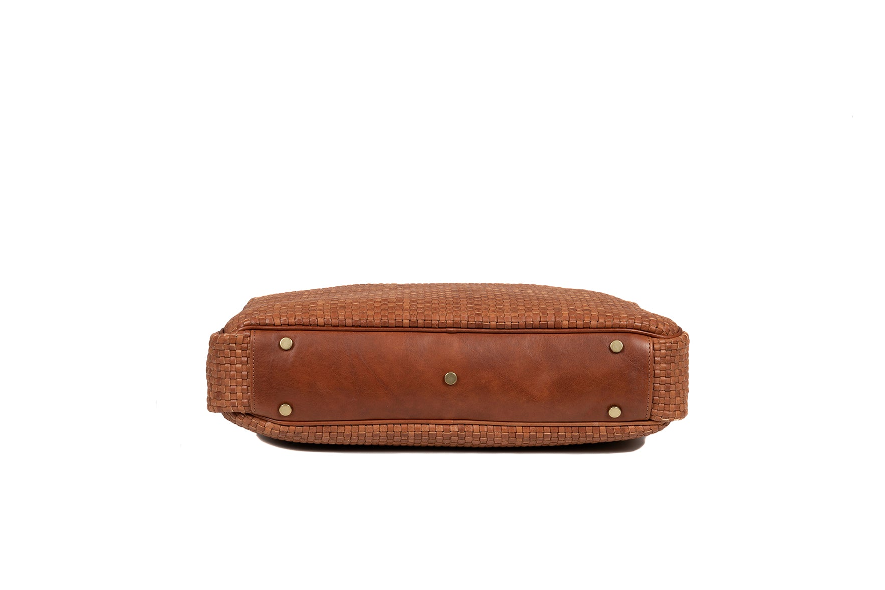 LAPTOP BAG WOVEN BROWN