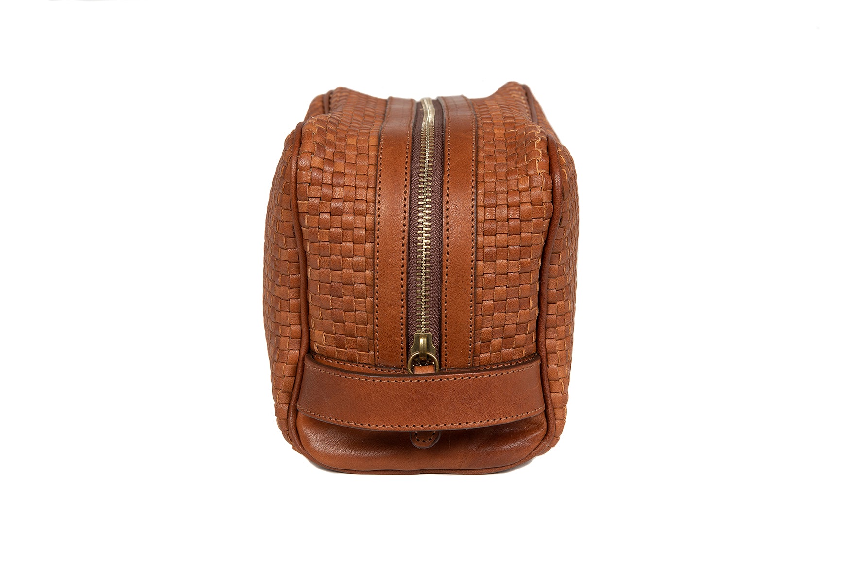 BIG TOILET BAG WOVEN BROWN