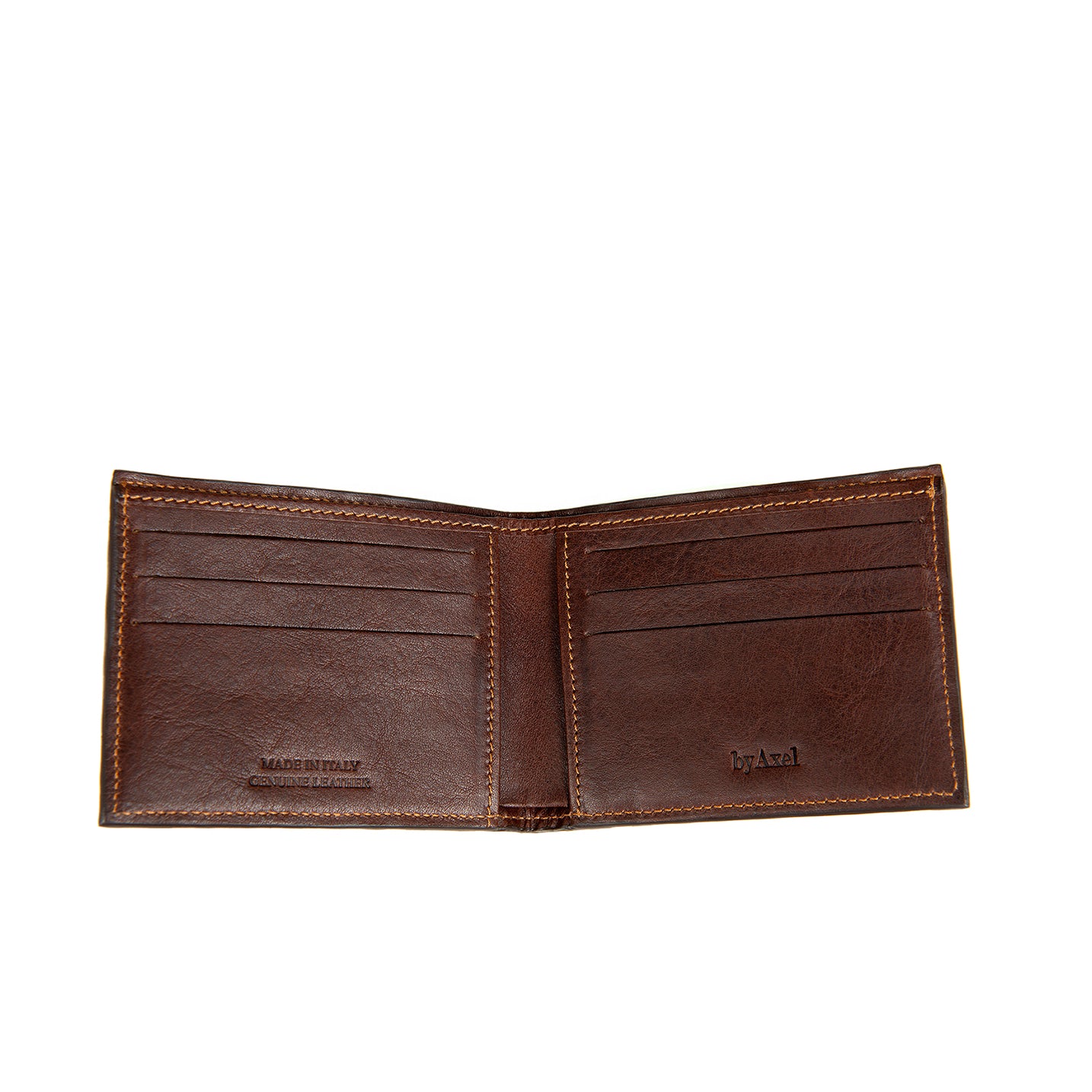 SLIM WALLET WOVEN DARK BROWN