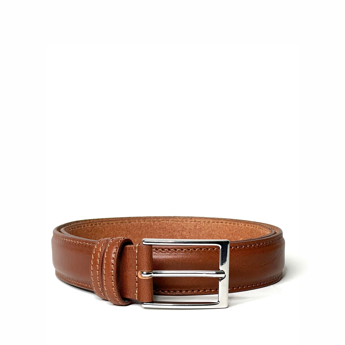 COGNAC LEATHER BELT