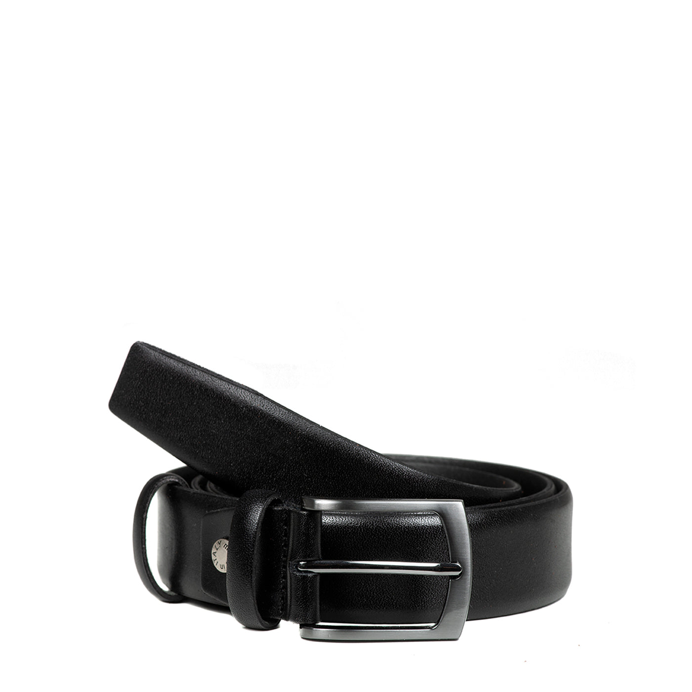 Classic Belt Black leather made in italy