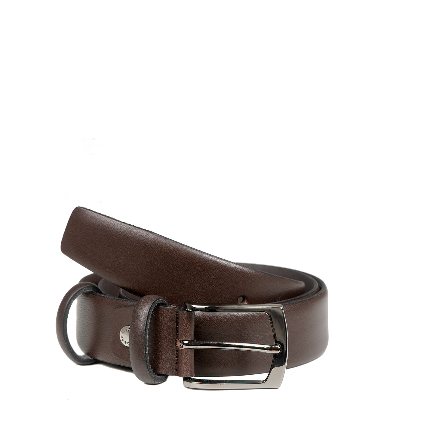 Classic Belt Dark Brown leather made in italy