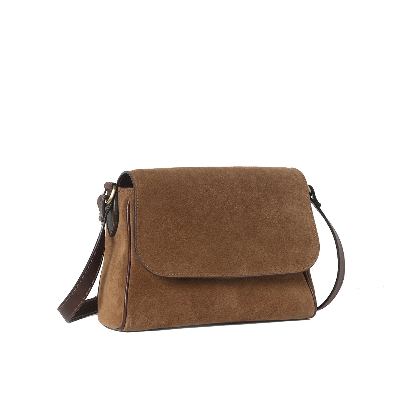 byAxel Saddle Bag tillverkad i Italien av mocka läder.
