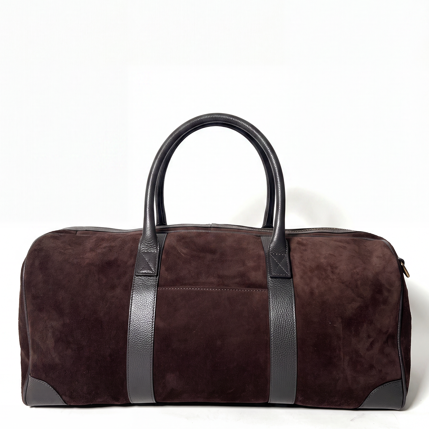 WEEKEND BAG SUEDE DARK BROWN