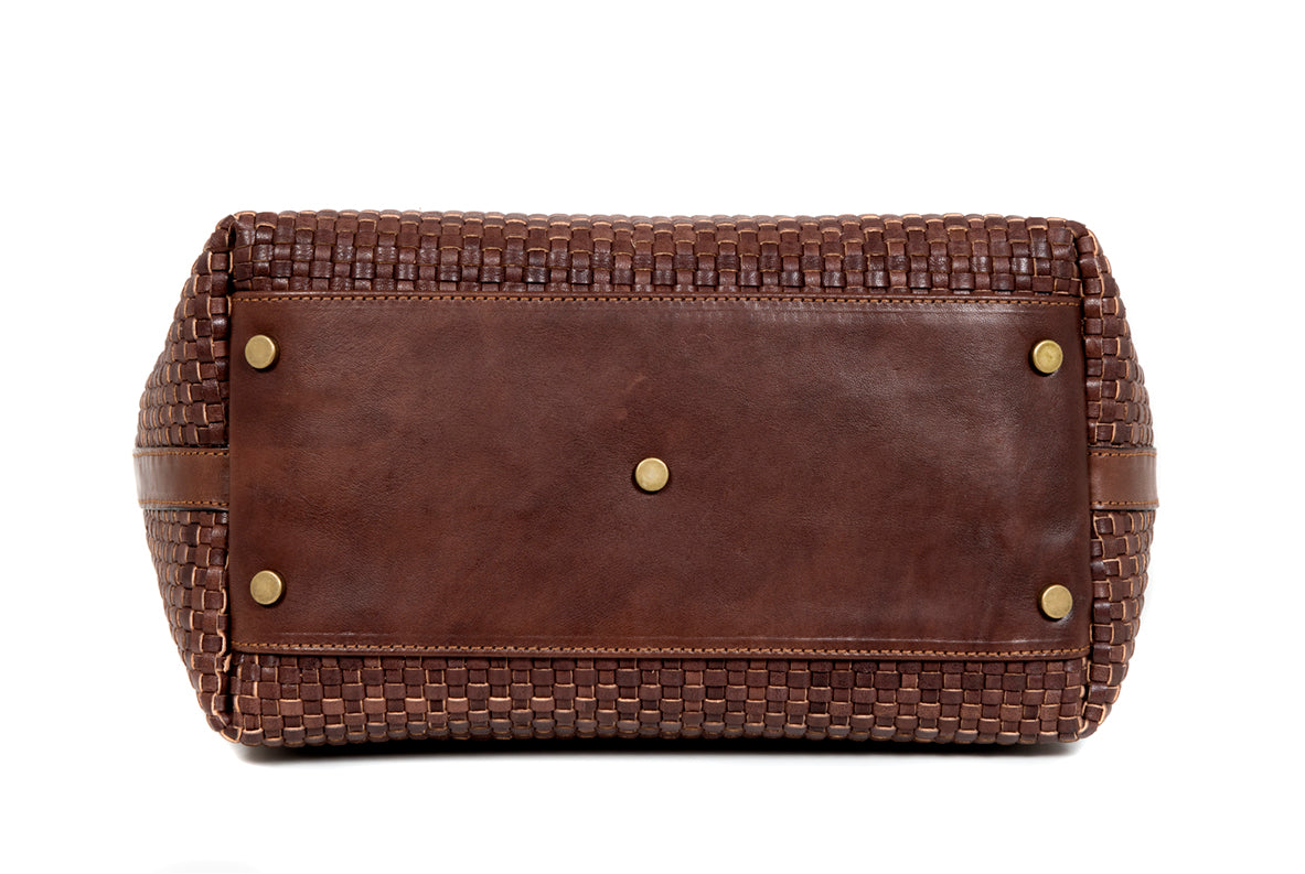 Dark brown leather deals bag